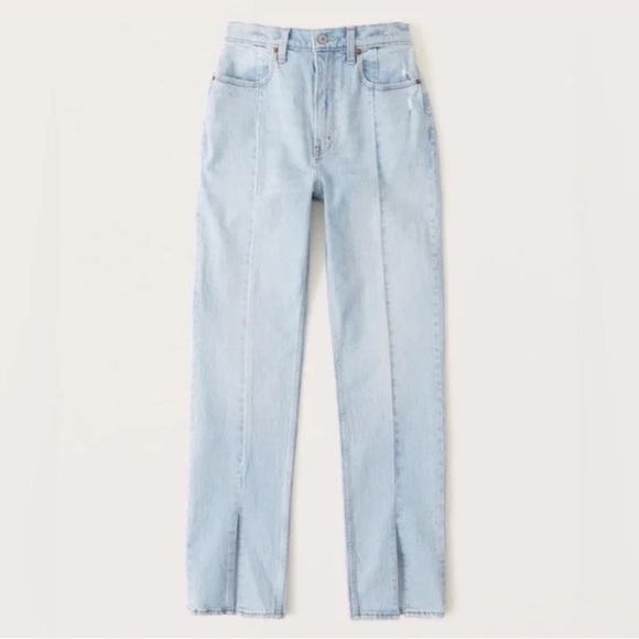 Abercrombie and Fitch Curve Love Ultra High Rise 90s Straight Jean Size 4s - Picture 2 of 9